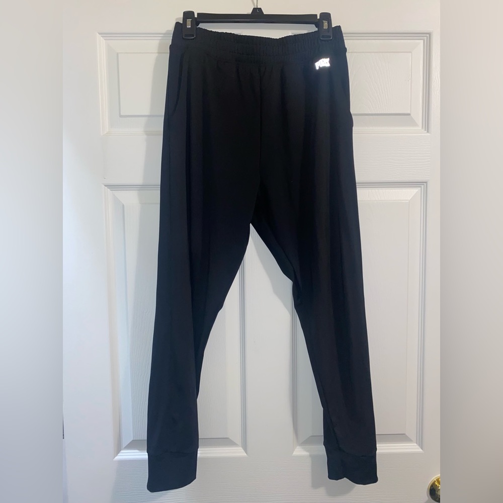 Victorias Secret Pink Active Black Joggers